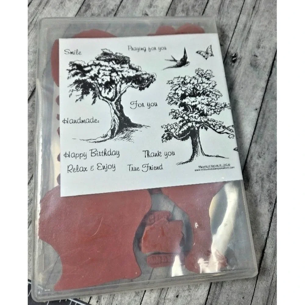 Innovative Stamp Creations Marvels of Nature Trees Unmounted Rubber Stamp Set